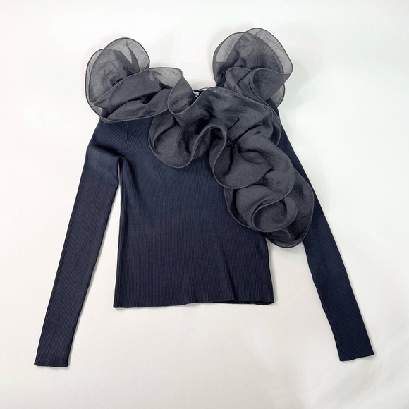 Chic Ruffled Top - Picture 2 of 4